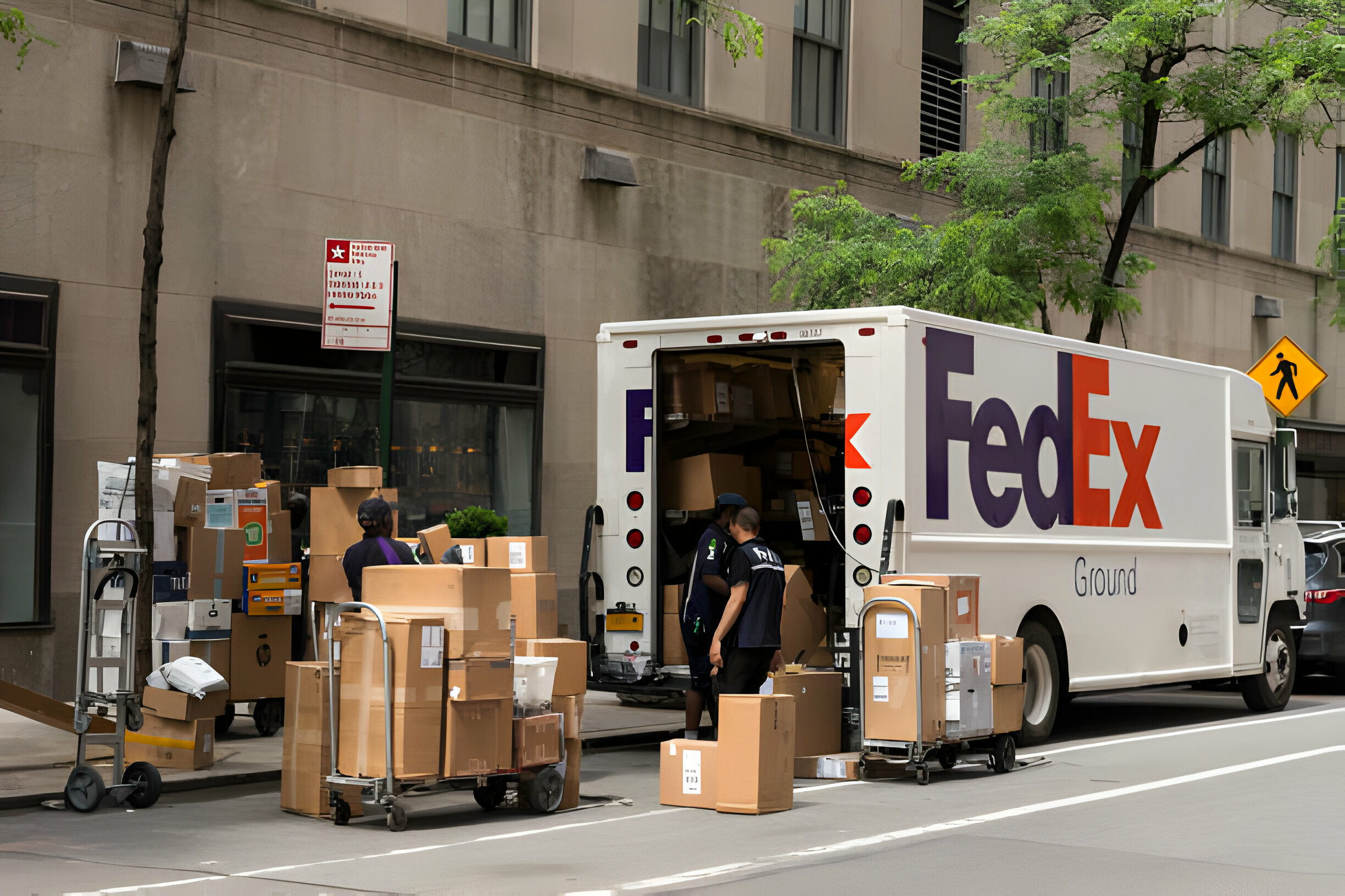 FedEx Warehouse workers